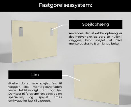Uregelmæssige spejl til væg L210 #3