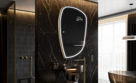 SMART Uregelmæssigt Spejl med lys LED I223 Google